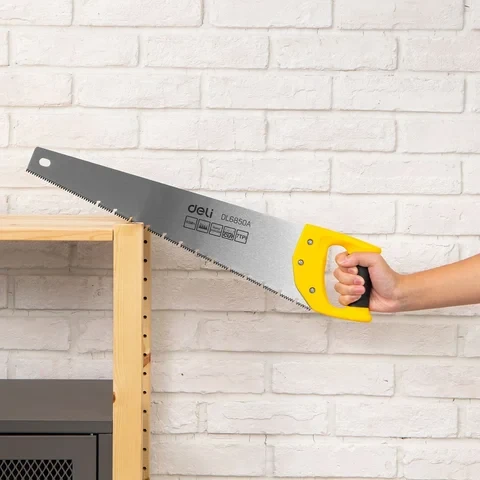 Deli Hand Saw 20 Inch -48 EDL6850A Yellow Hand Saw for Woodworking - Deli - Image 10