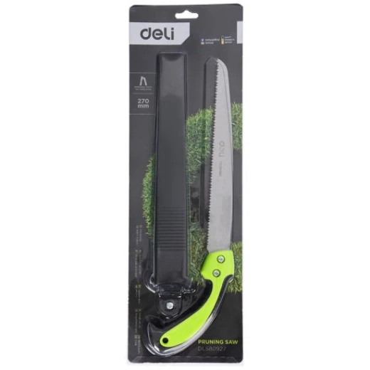 Deli 270mm Garden Saw with 7 TPI Teeth and Protective Sheath for Wood Cutting - Deli - Image 3