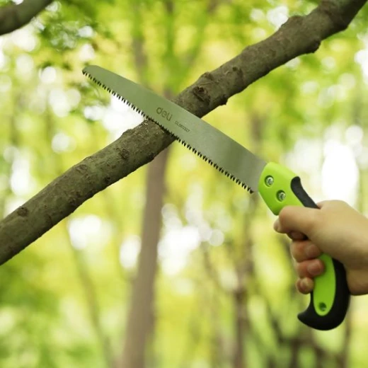 Deli 270mm Garden Saw with 7 TPI Teeth and Protective Sheath for Wood Cutting - Deli - Image 2