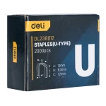 DELI U Nail 12 mm Length 1.2 mm Width 6.3 mm Head EDL238012 Pack of 2000 Fasteners - Deli