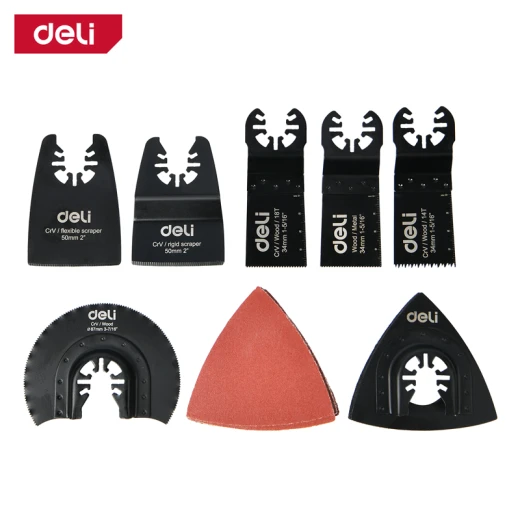 Deli Tools 17-Piece Multi-Tool Blade Set for Wood, Plastic, Metal, and Surface Prep - Deli - Image 2