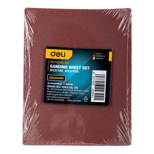 Deli Tools Sanding Sheet 4 Sizes for Woodworking and DIY Projects - Deli - Image 2