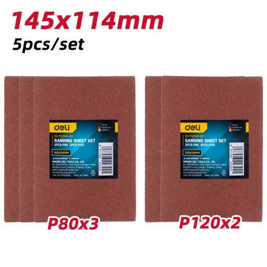Deli Tools Sanding Sheet 4 Sizes for Woodworking and DIY Projects Deli Tools Sanding Sheet 4 Sizes for Woodworking and DIY Projects