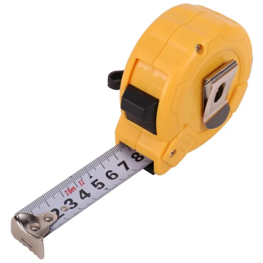 Deli Tools 7.5m Tape Measure, 25mm Wide Blade, Durable ABS Shell, EDL9075B - Deli - Image 6