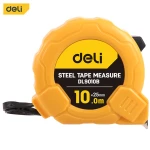 Deli Tools Tape Measure 10m x 25mm, Durable ABS Shell, Steel Blade - Deli