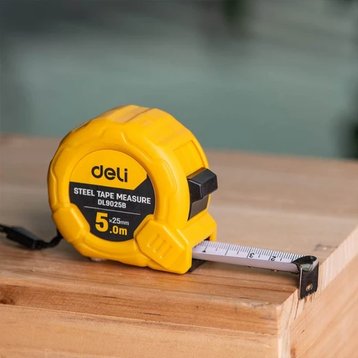 Deli Tools Measuring Tape 5 Meter with Metric Blade EDL9025B, Durable, Easy to Read - Deli - Image 2
