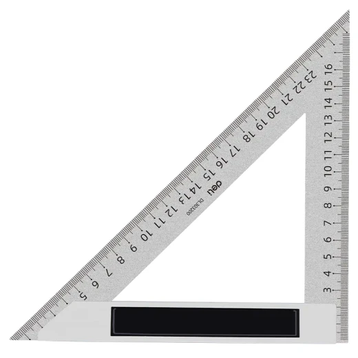 Deli Angle Square 200mm Stainless Steel Ruler for Precise Measurements Deli Angle Square 200mm Stainless Steel Ruler for Precise Measurements