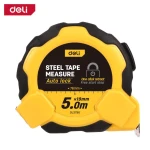 Deli Standard Measuring Tape EDL3796Y Professional Grade 5 Meter Length Durable ABS Casing with Clear Markings for Accurate Measurements Ideal for DIY and Construction Projects - Deli