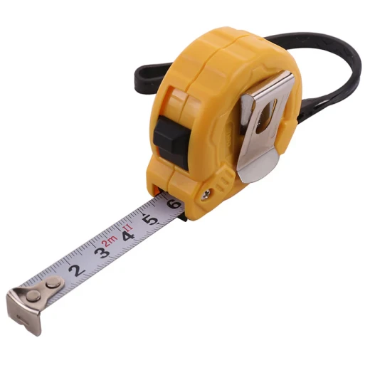 Deli Tools 2m x 13mm Tape Measure, Durable ABS Shell, White Blade - Deli - Image 2