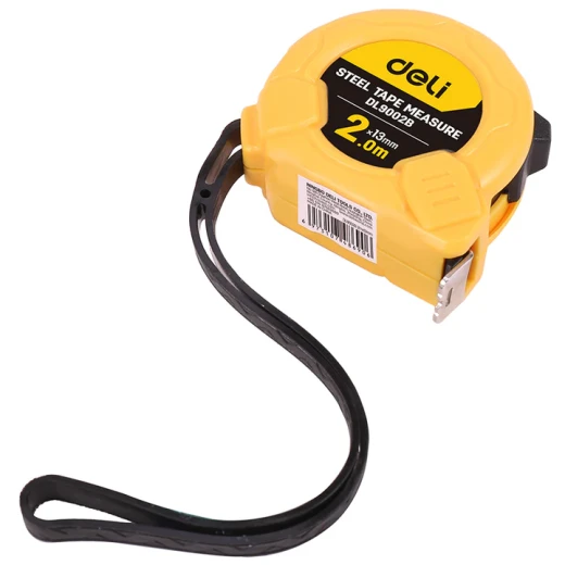 Deli Tools 2m x 13mm Tape Measure, Durable ABS Shell, White Blade - Deli - Image 3