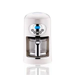 Korkmaz Drippa A866-01 LCD Filter Coffee Machine Vanilla 1400W 4 Cup Capacity - Korkmaz