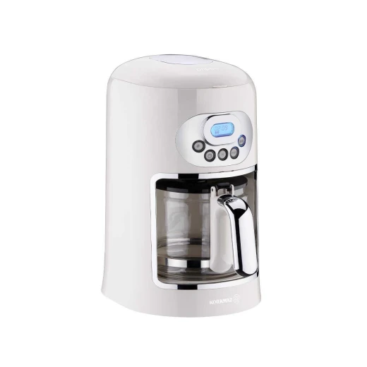 Korkmaz Drippa A866-01 LCD Filter Coffee Machine Vanilla 1400W 4 Cup Capacity - Korkmaz - Image 2