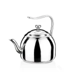 Korkmaz Droppa Tea Pot 2 L Stainless Steel with Solar Base for All Hobs - Korkmaz