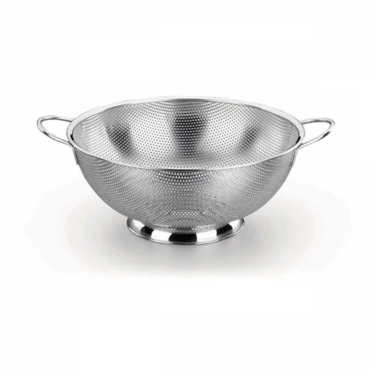 Korkmaz Mega Stainless Steel 28.5 cm Strainer for Kitchen Use Durable and Easy to Handle