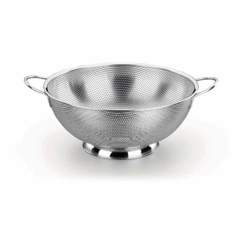 Korkmaz Mega Stainless Steel 28.5 cm Strainer for Kitchen Use Durable and Easy to Handle - Korkmaz