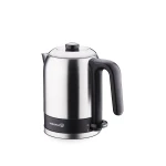 Korkmaz Tria Electric Kettle A473-01 Stainless Steel Black 1.2 Liters 1650-1960 Watts - Korkmaz