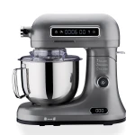 Korkmaz Mix Master Stand Mixer Grey 1600W with 5L Stainless Steel Bowl and Digital Scale - Korkmaz
