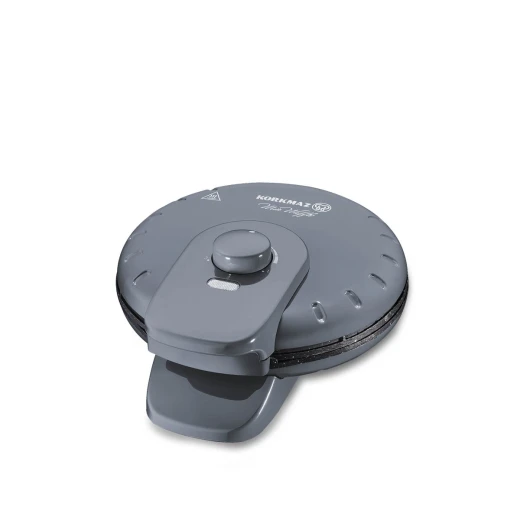 Korkmaz Mia Cosmica Waffle Maker, 850 Watt Power, Granit Coated Plates, Adjustable Heat Control, 19 cm Cooking Surface, Cosmica Grey Korkmaz Mia Cosmica Waffle Maker, 850 Watt Power, Granit Coated Plates, Adjustable Heat Control, 19 cm Cooking Surface, Cosmica Grey