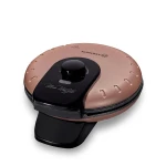 Korkmaz Mia Waffle Machine Rose Gold Granite Non-Stick 850 Watt 19cm Diameter - Korkmaz
