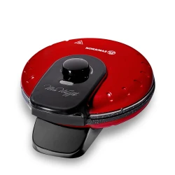 Korkmaz Mia A319-04 Red Waffle Maker 850W Non-Stick Granite Coating 4-Plate Capacity