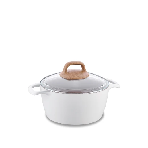 Korkmaz Gusto Ceramic Pot 5 Liter Capacity 24 cm Diameter Aluminum with Non-Stick Coating - Korkmaz - Image 3