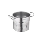 Korkmaz PROLINE 20 cm Pasta Insert for Pots Stainless Steel Perforated Steamer Basket - Korkmaz
