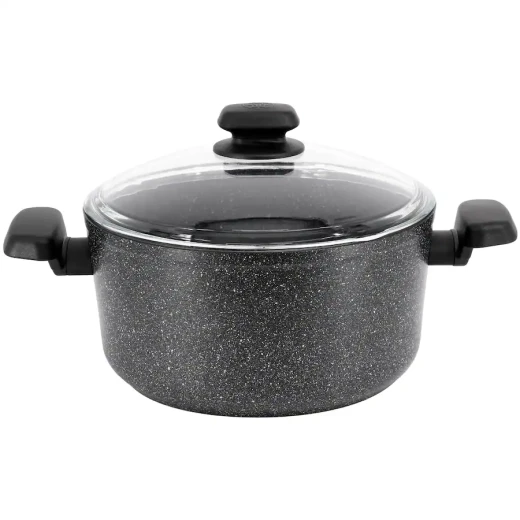 Korkmaz Ornella 7 Piece Non Stick Aluminum Cookware Set Black with Volcanic PTFE Coating - Korkmaz - Image 8