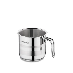 Korkmaz Astra 2 Milk Pot 14x14 cm Stainless Steel 2 Liter Capacity Induction Compatible