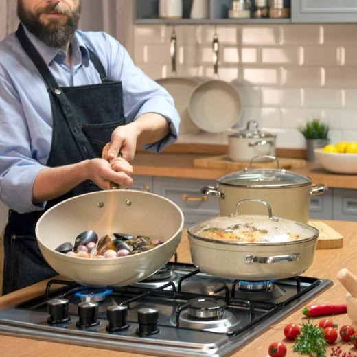 Korkmaz Astra Stainless Steel Steamer Set 18/10 Cr-Ni 4 Liter Capacity for Healthy Cooking - Korkmaz - Image 2