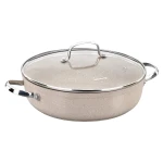 Korkmaz Astra Stainless Steel Steamer Set 18/10 Cr-Ni 4 Liter Capacity for Healthy Cooking - Korkmaz