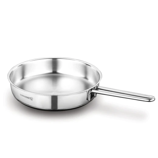 Korkmaz Perla Stainless Steel Frying Pan 24 cm Diameter Induction Compatible Korkmaz Perla Stainless Steel Frying Pan 24 cm Diameter Induction Compatible