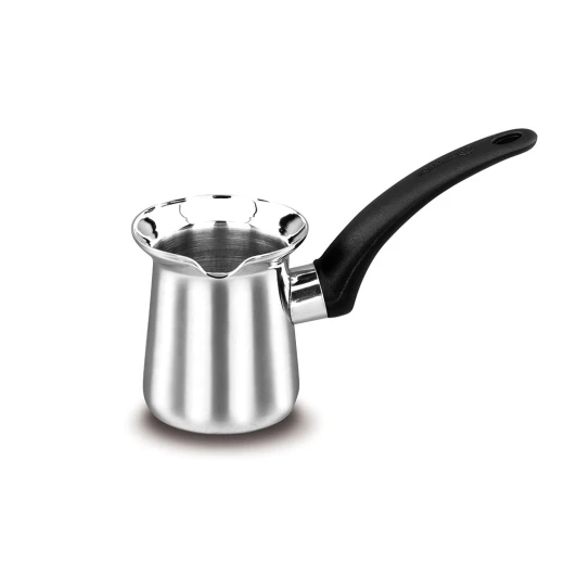 Korkmaz Orbit Coffee Pot 4 Cups Stainless Steel Ergonomic Bakelite Handles Korkmaz Orbit Coffee Pot 4 Cups Stainless Steel Ergonomic Bakelite Handles