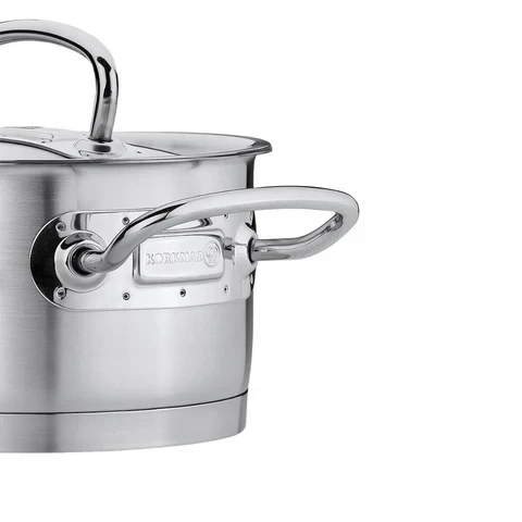 Korkmaz Stainless Steel Pot with Lid Induction Compatible Cookware for Versatile Kitchen Use 14.5 Litre - Korkmaz - Image 4