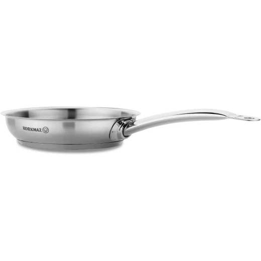 Korkmaz Proline Frypan 20cm 8 Inch Stainless Steel Oil-Free Cooking Induction Compatible - Korkmaz - Image 5