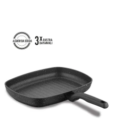 Korkmaz Ornella Rectangular Grill Pan 35x25 cm Non-Stick Scratch-Resistant Eco-Friendly