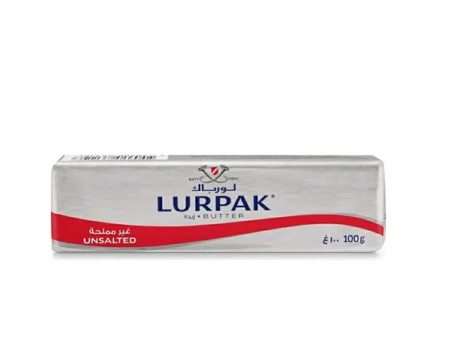 Lurpak Unsalted Butter 100g High Quality Dairy Product for Baking and Cooking - Lurpak