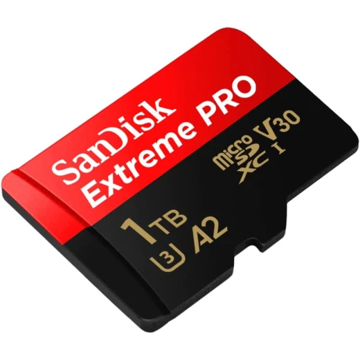 بطاقة SanDisk Extreme PRO microSDXC UHS-I بسعة 1 تيرابايت مع محول SD للهواتف الذكية، كاميرات الحركة، الطائرات بدون طيار، سرعات قراءة تصل إلى 200 ميجابايت/ثانية، أداء تطبيقات A2، RescuePro Deluxe - سانديسك - Image 4