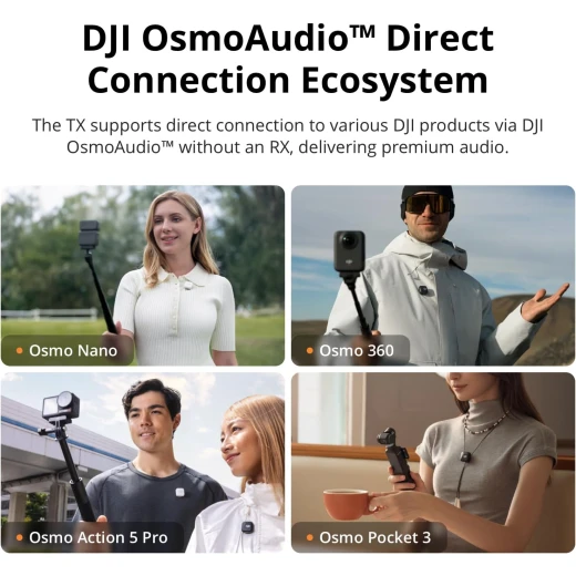 DJI Mic Mini Ultra-Light Wireless Microphone System with Professional Sound Quality and Extended Battery Life, designed for content creators, vloggers, and podcasters, delivering clear and reliable audio on the go - DJI - Image 4
