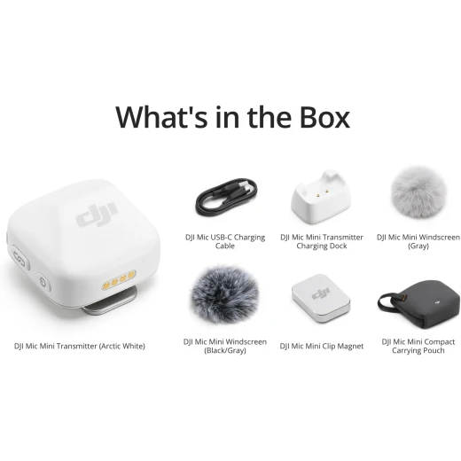 DJI Mic Mini Ultra-Light Wireless Microphone System with Professional Sound Quality and Extended Battery Life, designed for content creators, vloggers, and podcasters, delivering clear and reliable audio on the go - DJI - Image 5