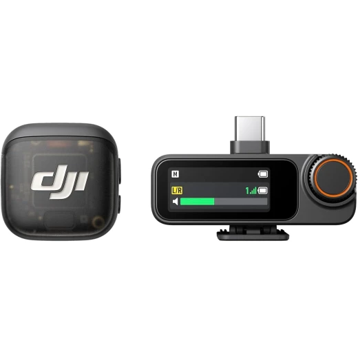 نظام ميكروفون لاسلكي DJI Mic 3، جهاز إرسال واحد، مستقبل واحد، خفيف الوزن، تخزين مدمج، نقل صوتي بدون فقدان نظام ميكروفون لاسلكي DJI Mic 3، جهاز إرسال واحد، مستقبل واحد، خفيف الوزن، تخزين مدمج، نقل صوتي بدون فقدان
