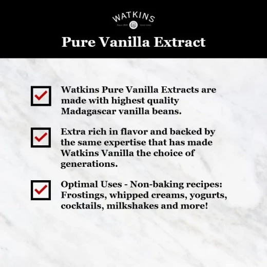 Watkins Organic Pure Alcohol Free Vanilla Flavoring Extract 2 Fl Oz USDA Certified Organic Gluten Free Kosher Non GMO - Watkins - Image 5