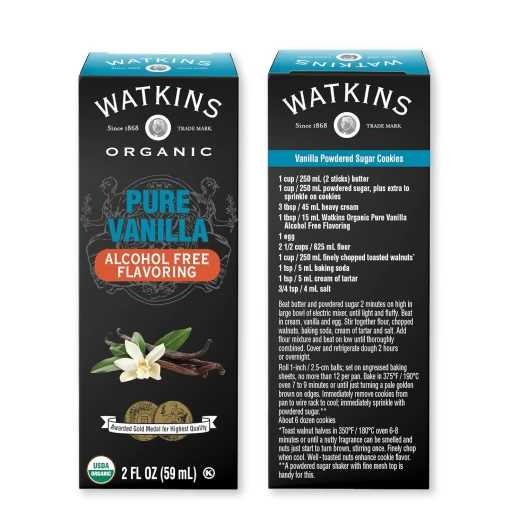 Watkins Organic Pure Alcohol Free Vanilla Flavoring Extract 2 Fl Oz USDA Certified Organic Gluten Free Kosher Non GMO - Watkins - Image 4