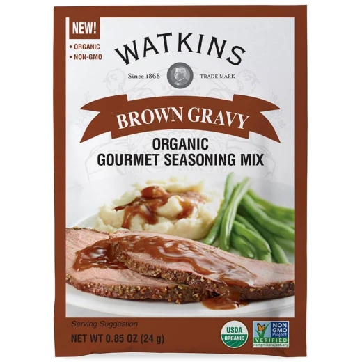 Watkins Organic Brown Gravy Mix Gourmet Seasoning 0.87 oz Pack of 12 USDA Certified for Rich Flavor Watkins Organic Brown Gravy Mix Gourmet Seasoning 0.87 oz Pack of 12 USDA Certified for Rich Flavor