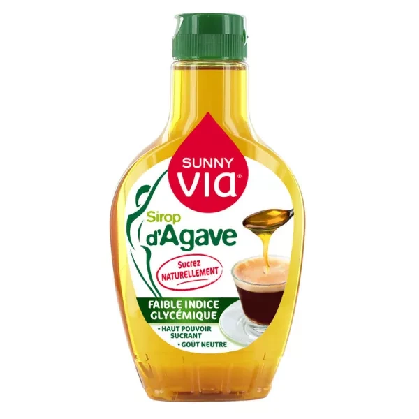 Sunny Via Organic Agave Syrup Natural Sweetener A Wholesome Plant Based Alternative for Baking Cooking and Beverages Enjoy a Deliciously Sweet Taste With This Versatile 350g Bottle - Sunny Via