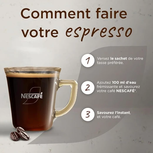 Nescafe Espresso Original Coffee Sticks 25 Count 45g 100% Pure Arabica Made in France - Nescafe - Image 3