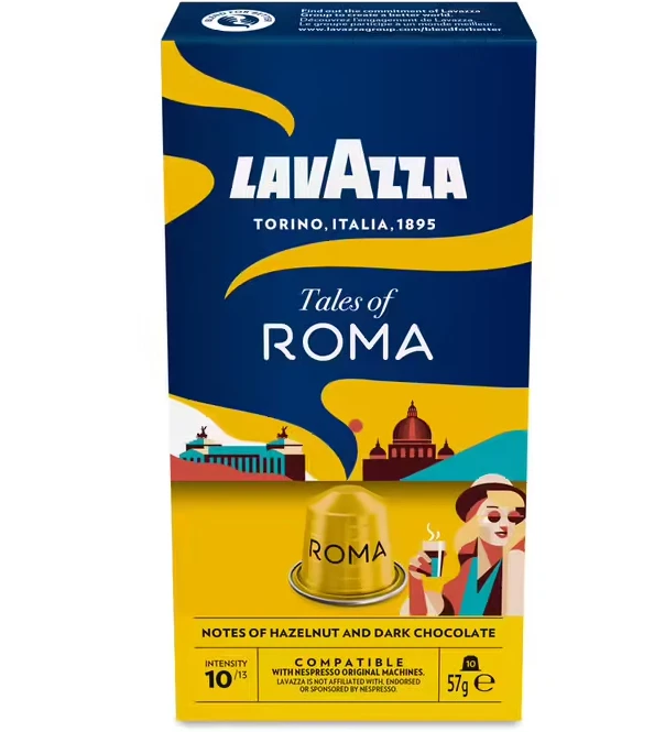 كبسولات قهوة لافازا نسبريسو تيلز أوف روما 57 جرام عبوة من 10 - Lavazza