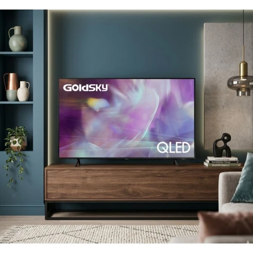شاشة جولد سكاي 65 بوصة QLED 4K UHD سمارت بنظام Android 14 Google TV و WebOS بسعة تخزين 32 جيجابايت وذاكرة وصول عشوائي 2 جيجابايت - جولد سكاي - Image 4