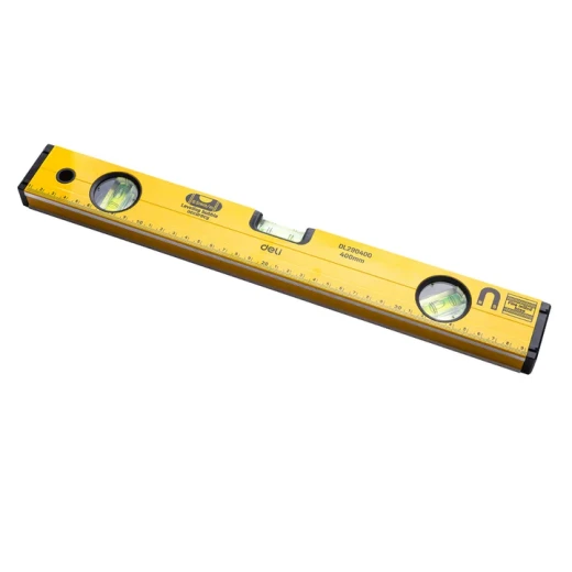 Deli 400mm Aluminum Spirit Level Professional Construction Tool Accurate Measurement with Durable Build Quality and Easy To Read Vials - Deli - Image 4