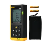 Deli EDL4168 Laser Distance Meter 60m Digital Range Finder with Backlit LCD Screen, Accurate Measurement Tool for Construction and DIY Projects, 2 AAA Batteries Included - Deli