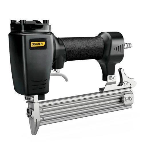 Deli F30B Brad Nailer Woodworking Tool Aluminum Alloy Black 100 Capacity